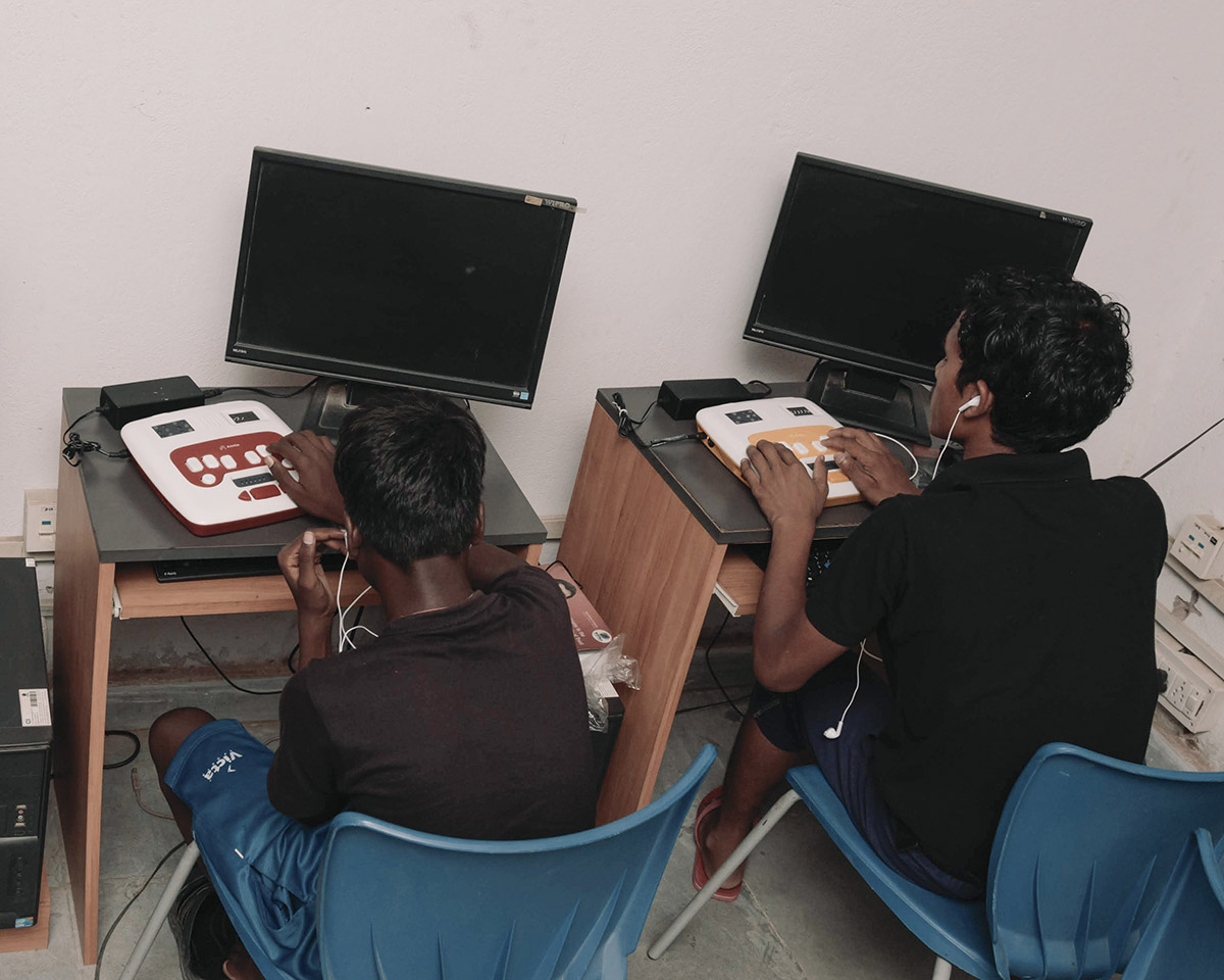 image of annie being used by kids in ranchi, india